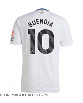 Aston Villa Emiliano Buendia #10 Maglia Gara Trasferta Repliche 2024-25 Maniche Corte